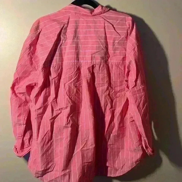 American Eagle pink button-down shirt new with tags never worn size large - Picture 4 of 6